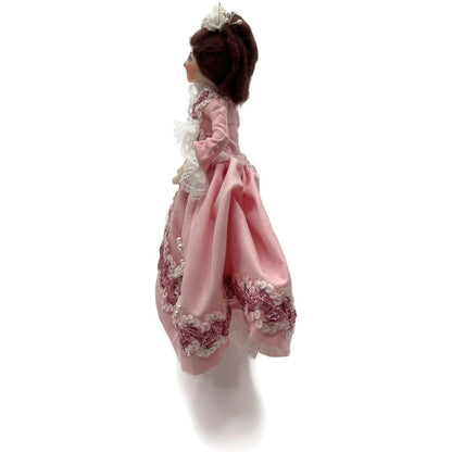 Gladys Boalt Beauty Belle Pink Beauty and The Beast Fabric Christmas Ornament