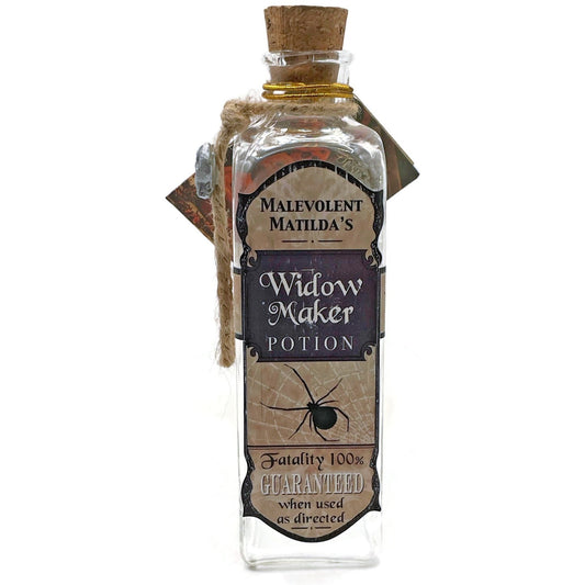 Bethany Lowe Designs Malevolent Matildas Widow Maker Potion Bottle Halloween