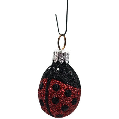 Patricia Breen Miniature Egg Ladybug Single Full Body Glass Easter Ornament 2267