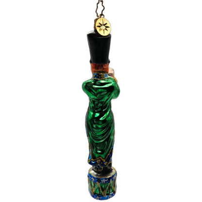 Christopher Radko Nutcracker Soldier Playing A Flute Christmas Tree Ornament