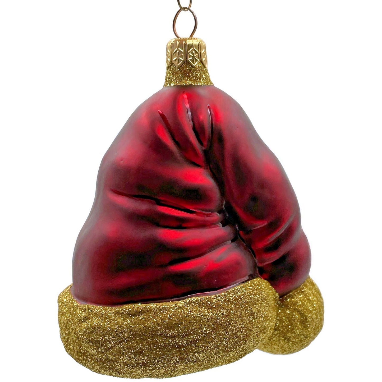 Patricia Breen Ornament Hats Off to Santa Bordeaux Christmas Tree Signed Decor