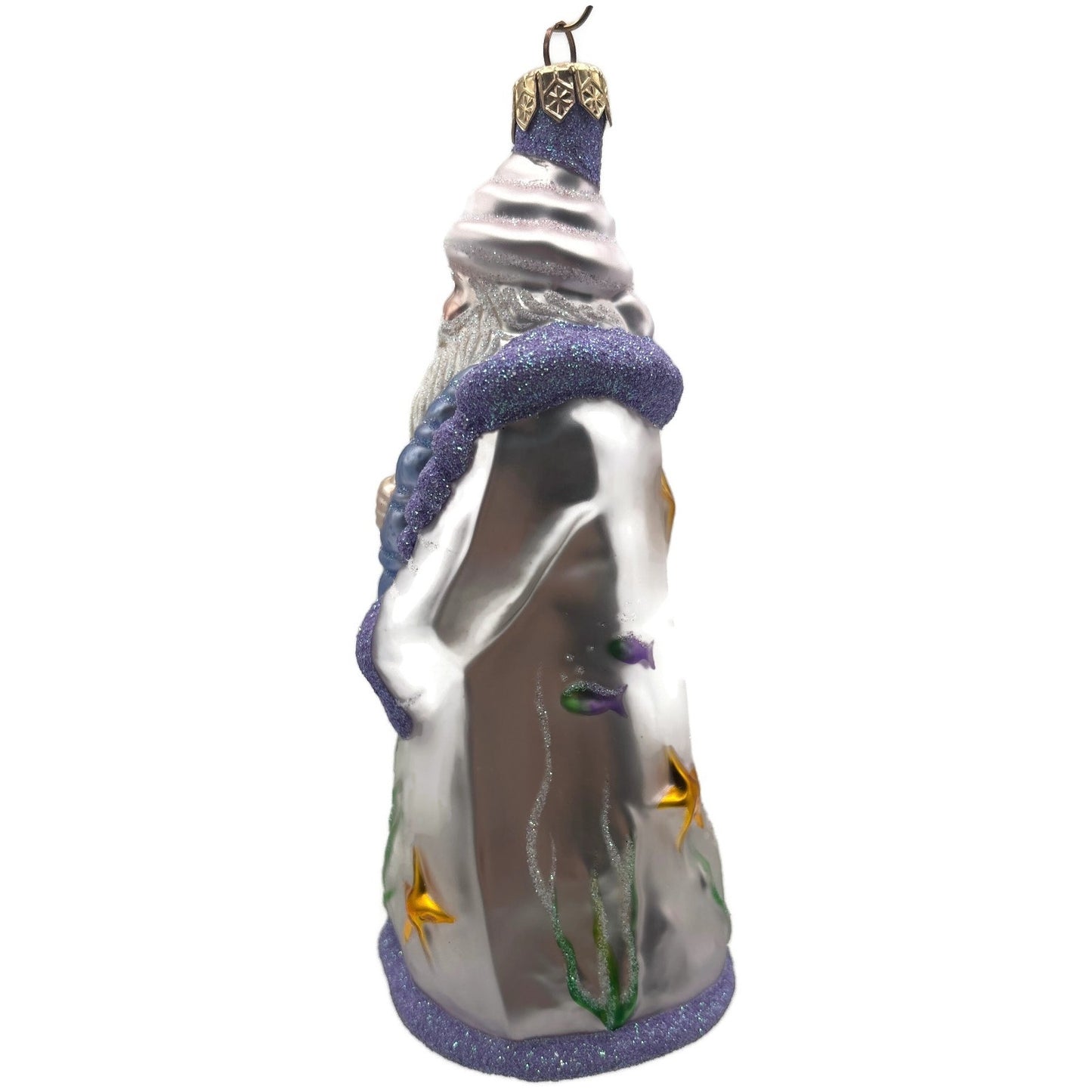 Patricia Breen Poseidon Santa Deep Sea Lavender Summer Nautical Ornament CATZ