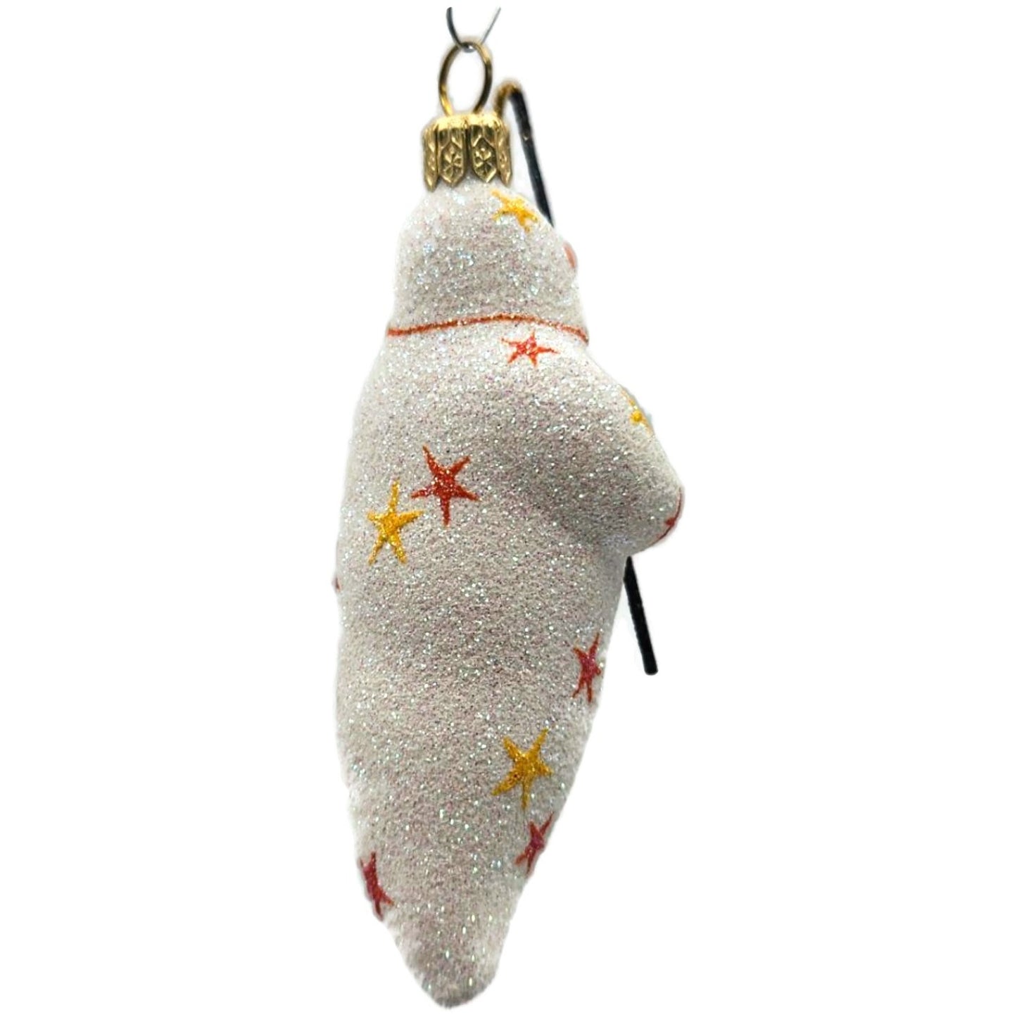 Patricia Breen Phantom Catch Orange Pumpkin White Stars Halloween Ornament 2741