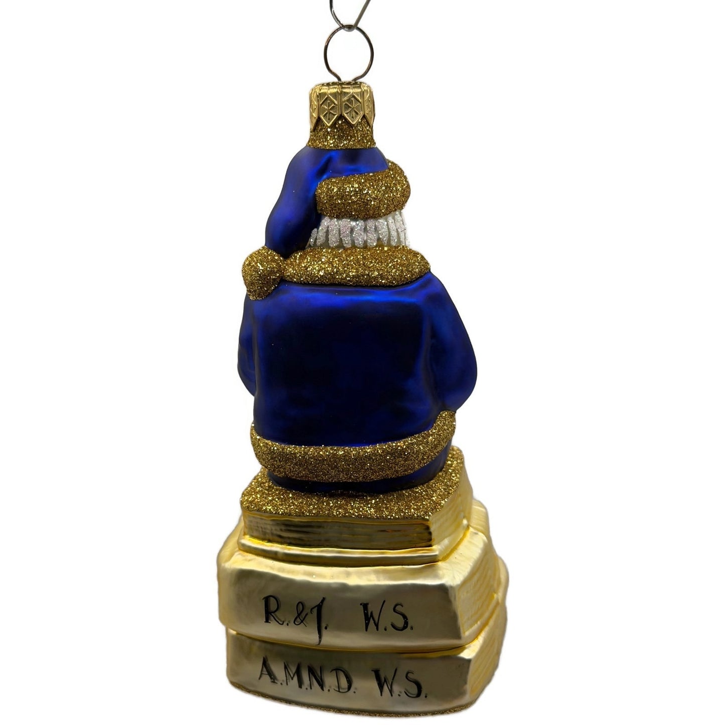 Patricia Breen Santa Reads Romeo Juliet William Shakespeare Christmas Ornament