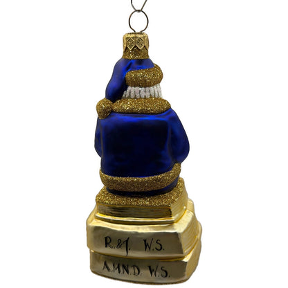 Patricia Breen Santa Reads Romeo Juliet William Shakespeare Christmas Ornament