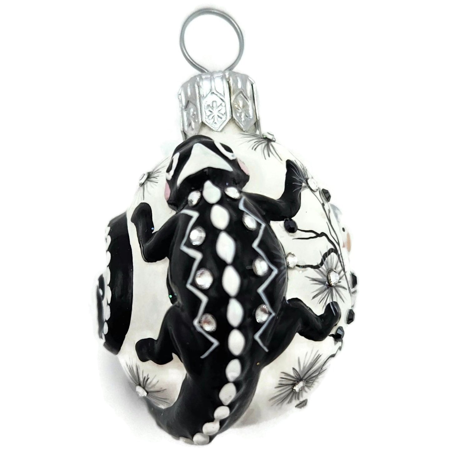 Patricia Breen Springtime Chameleon Black Bird Spring Christmas Tree Ornament