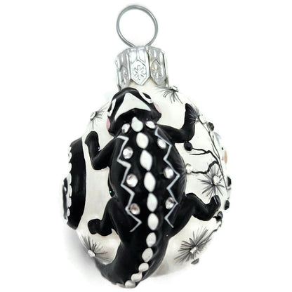 Patricia Breen Springtime Chameleon Black Bird Spring Christmas Tree Ornament