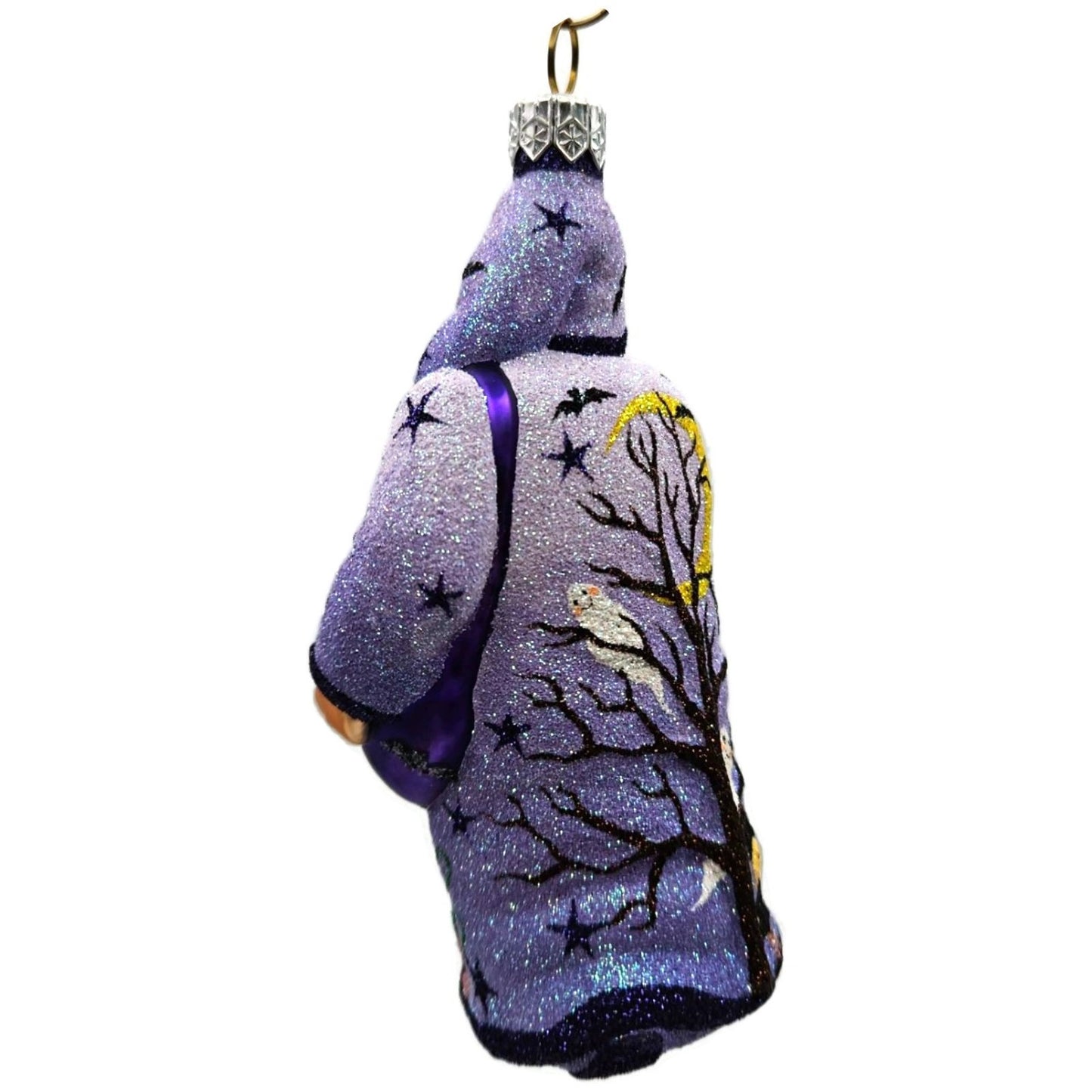 Patricia Breen Remember Me Santa Moon Purple Ghost Halloween Christmas Ornament
