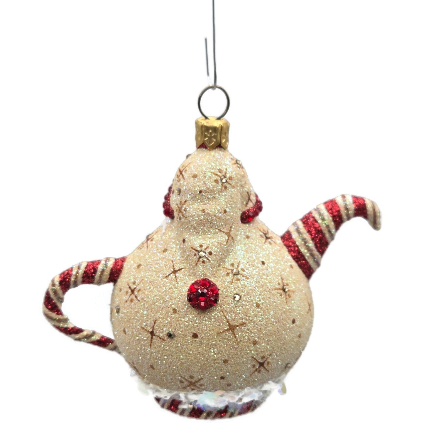 Patricia Breen And Cream Too Gingerbread Santa Snowflakes Christmas Ornament