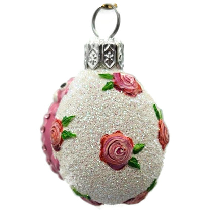 Patricia Breen Springtime Chameleon Pink Rose Floral Christmas Ornament 2929