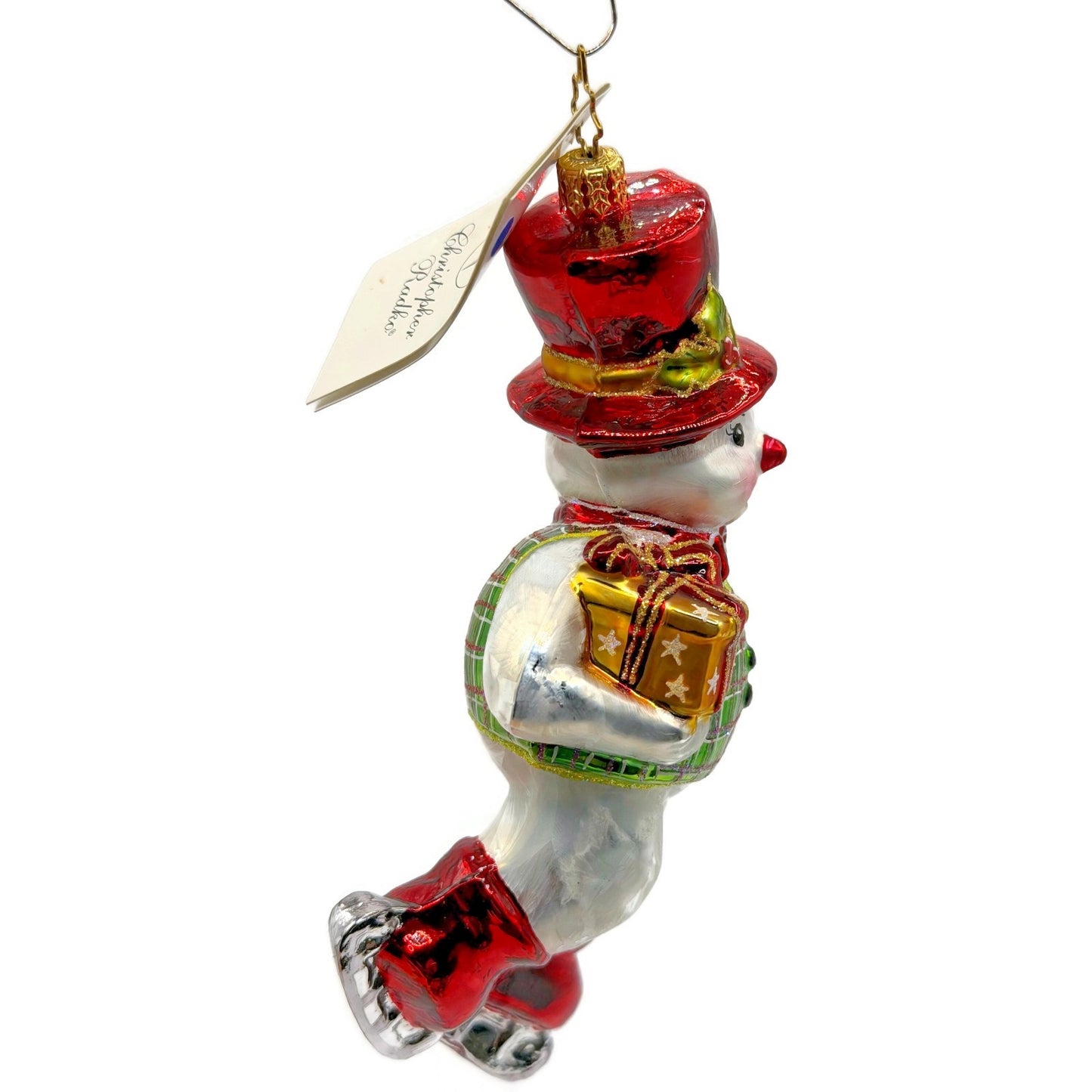 Christopher Radko Skater Dater Snowman Ice Skating Christmas Ornament 10-103-93