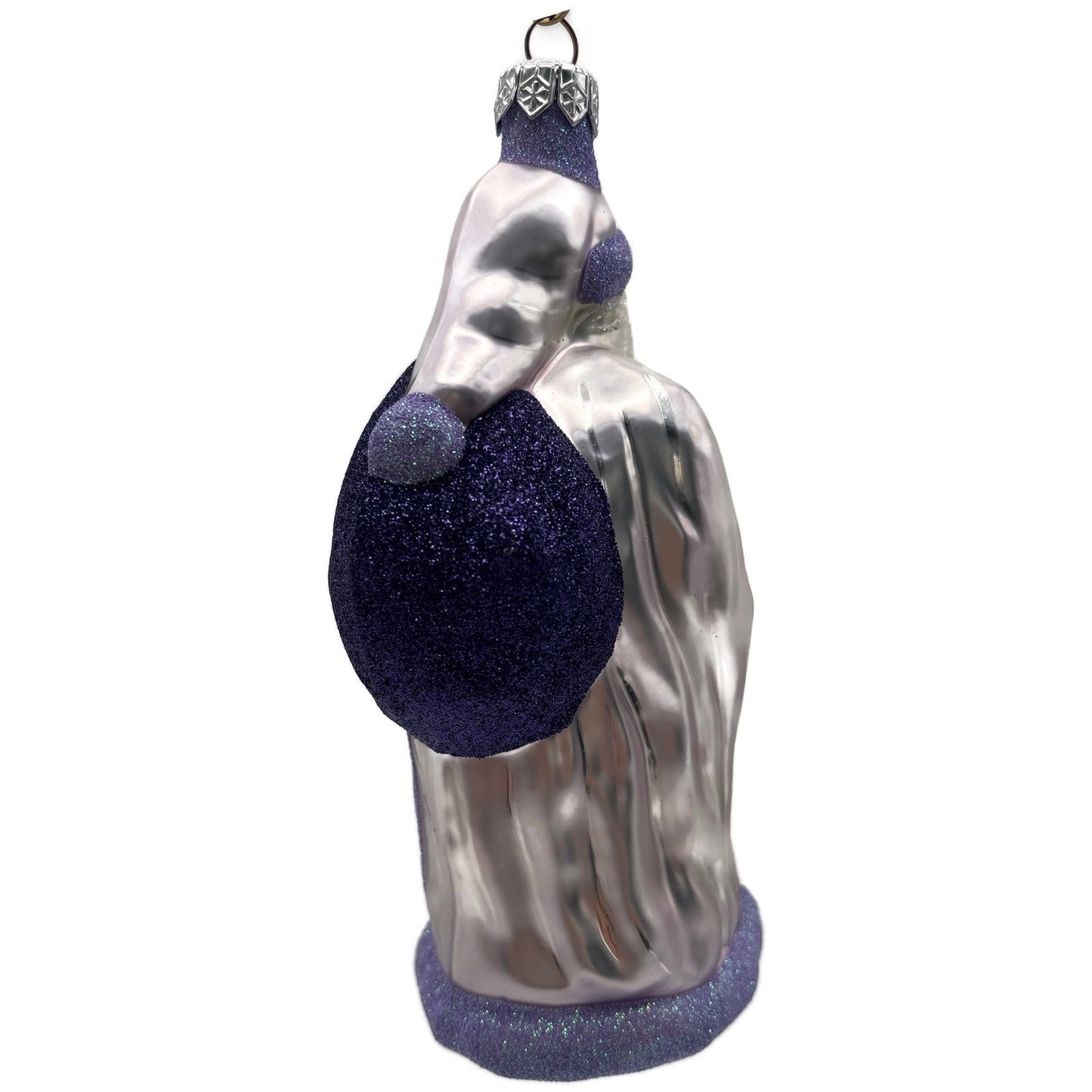 Patricia Breen Jordan Santa Purple Lavender Christmas Tree Ornament Milaeger's
