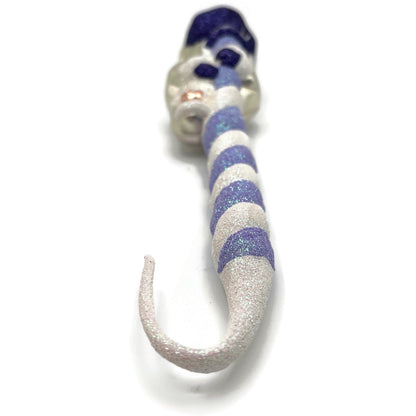 Patricia Breen Peppermint Santa Lavender White Christmas Tree Ornament HCB