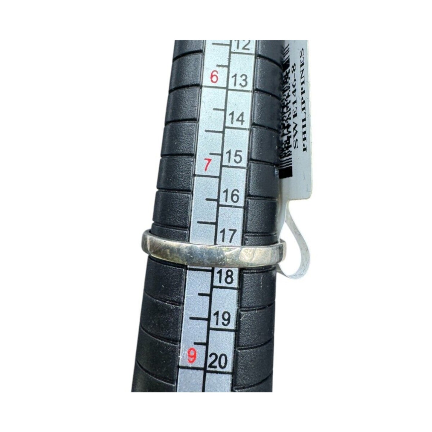 JTV Ring Turquoise Mother of Pearl Spiny Oyster Sterling Silver Ring Size 8 NEW