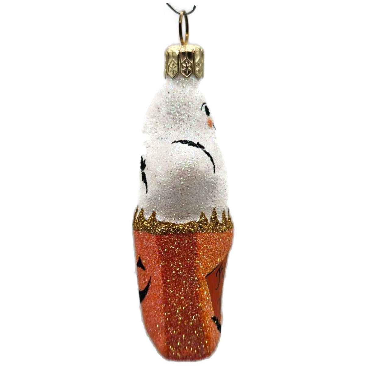 Patricia Breen Treat Seeker Orange White Ghost Halloween Christmas Ornament 2261