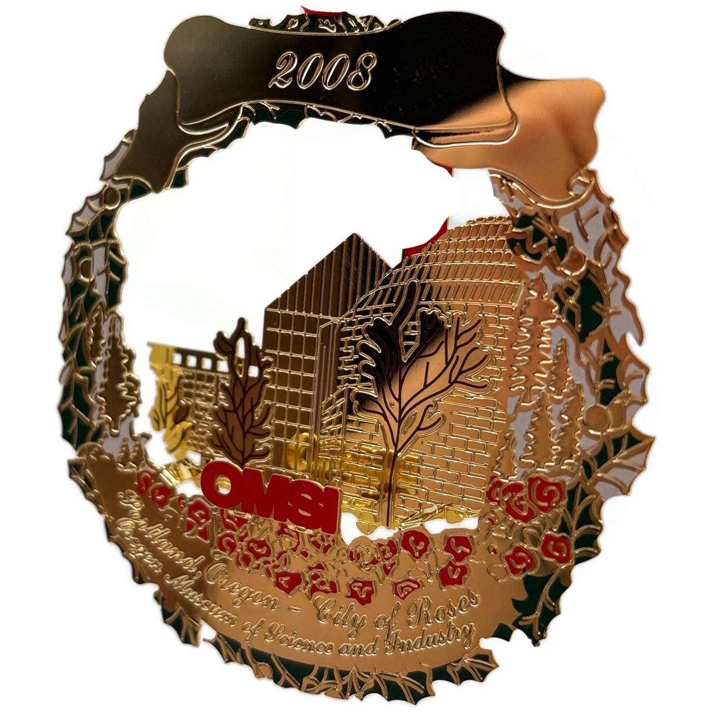 The Portland Ornament OMSI Oregon Museum of Science And Industry Gold Plated