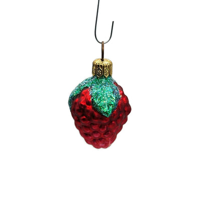 Patricia Breen Frosted Raspberry Red Fruit Summer Berries Christmas Ornament
