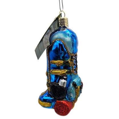 Old World Christmas Hiking Backpack Christmas Holiday Tree Ornament OWC 44143