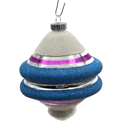 Christopher Radko Shiny Brite Snow Tops Reflector Christmas Tree Ornament Set