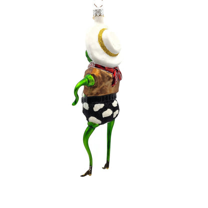 Slavic Treasures Rootin Tootin Toad Cowboy Frog Christmas Halloween Ornament