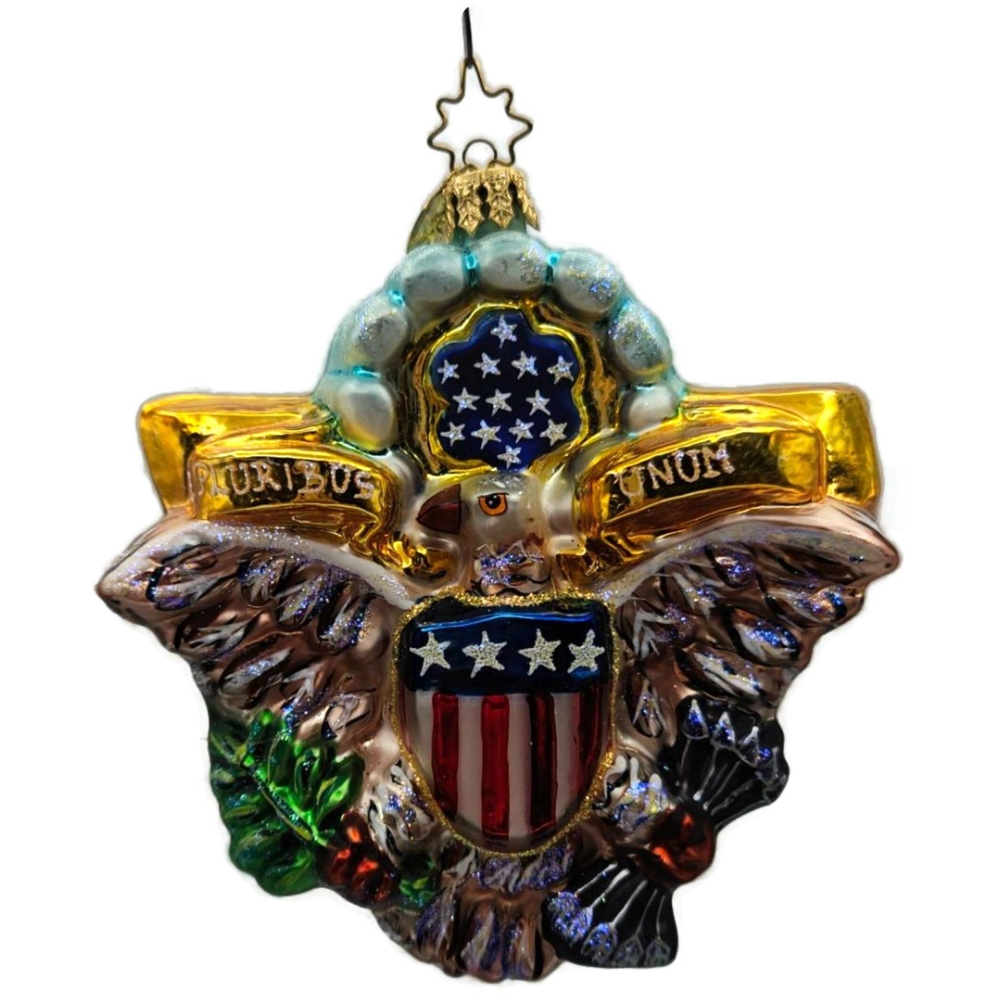 Christopher Radko E. Pluribus Unum American Eagle Patriotic Ornament 01-0008-0