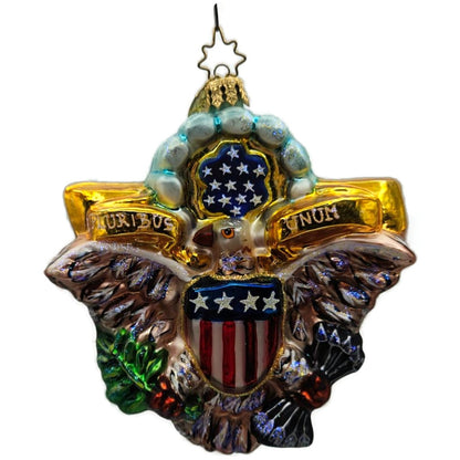 Christopher Radko E. Pluribus Unum American Eagle Patriotic Ornament 01-0008-0