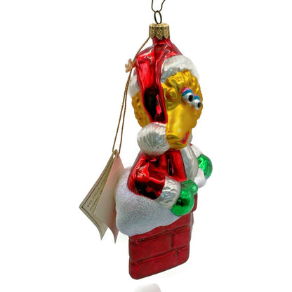 Big Bird Santa Sesame Street Chimney Christmas Ornament Kurt S Adler Polonaise