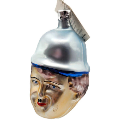 Christopher Radko Charlie Chaplin Hand Blown Glass Christmas Tree Ornament