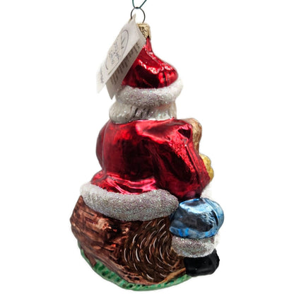 Christopher Radko Story Time Santa Claus Reindeer Christmas Ornament 95-0220