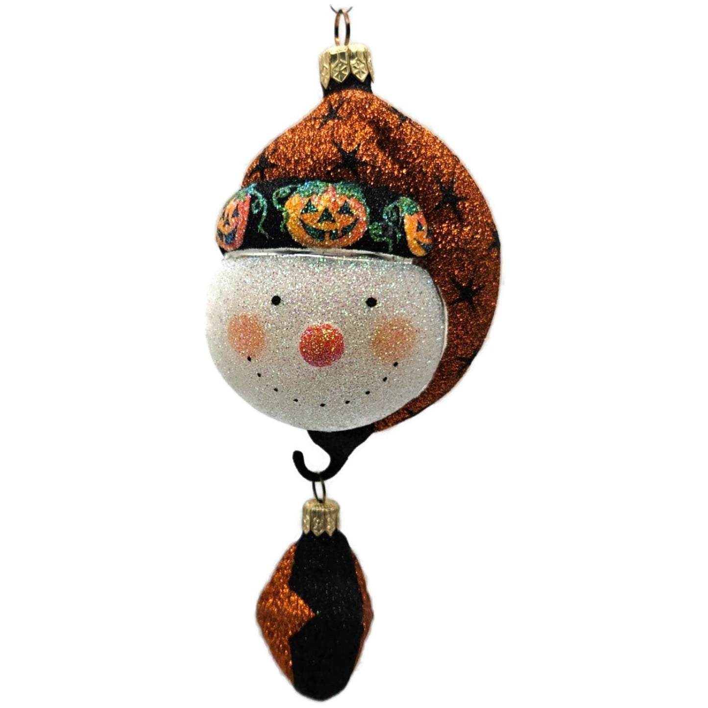 Patricia Breen Good Night Snowman Halloween Pumpkins Christmas Ornament 2227