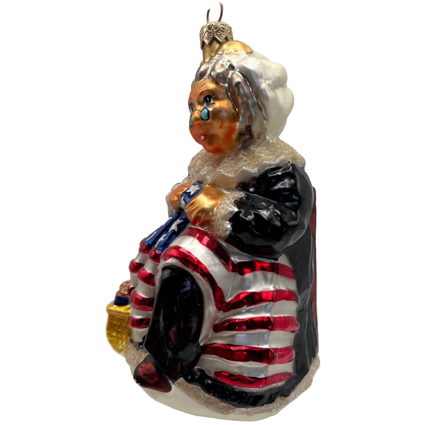 Christopher Radko Betsy Ross Sewing American Flag Patriotic Ornament 98-113-0