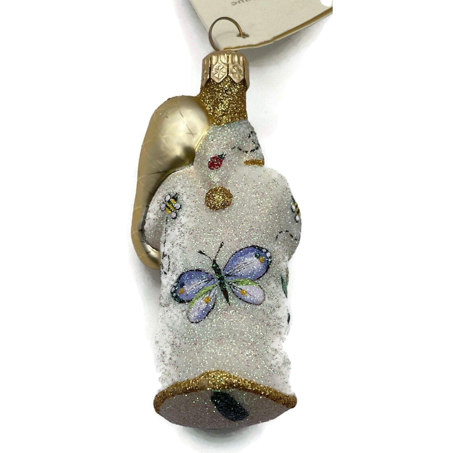 Patricia Breen Miniature Santa for Vera Pearl Butterfly Spring Holiday Ornament