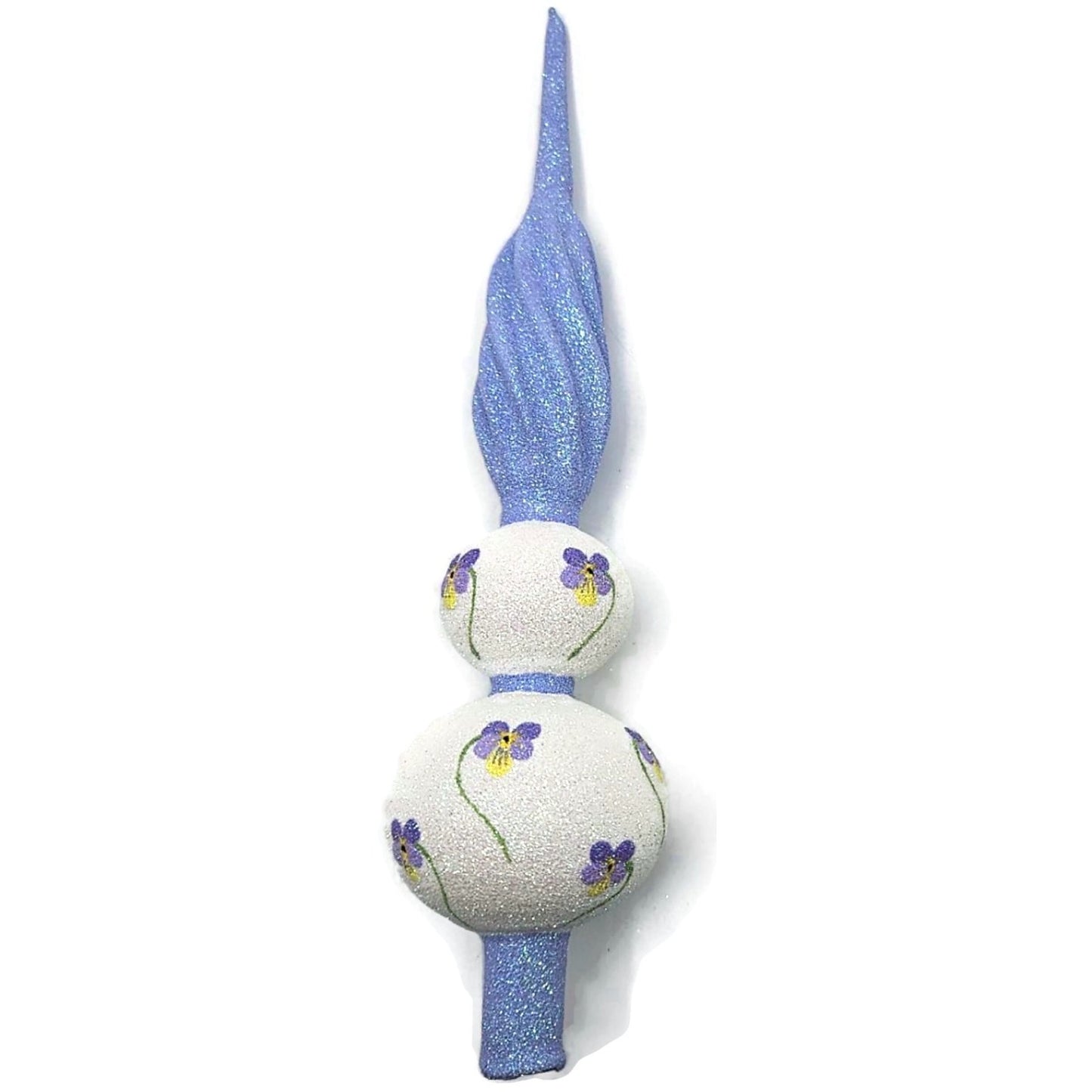 Patricia Breen Miniature Pansy Finial Purple Easter Spring Christmas Tree Topper