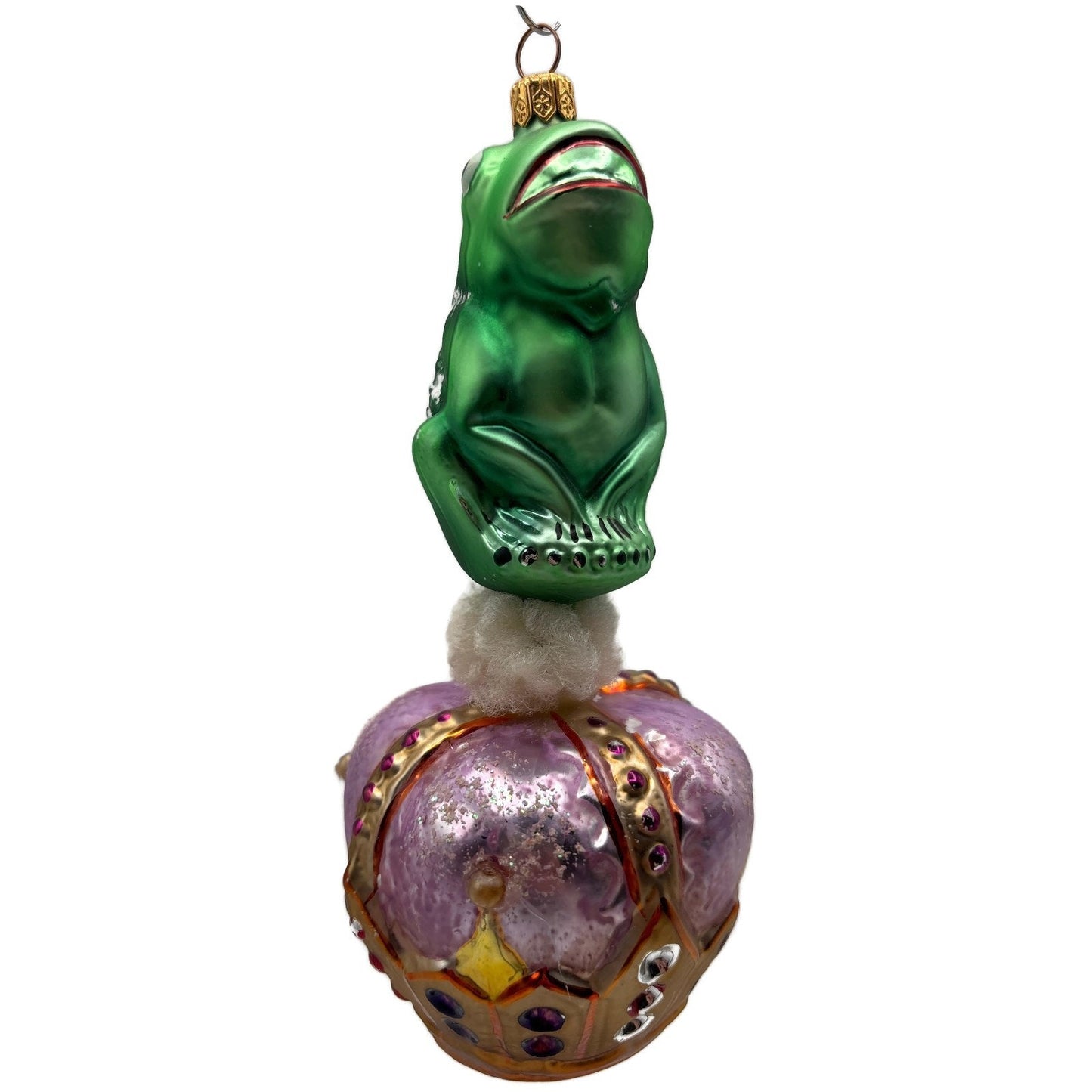 Christopher Radko Just A Kiss Away Frog Prince Christmas Tree Ornament 95-228-0
