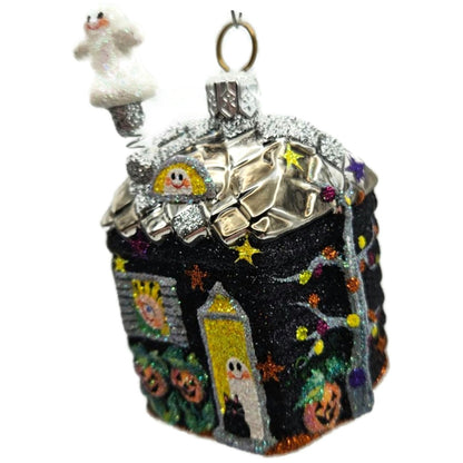 Patricia Breen Creature Cottage Ghost Black Moon Halloween Christmas Ornament