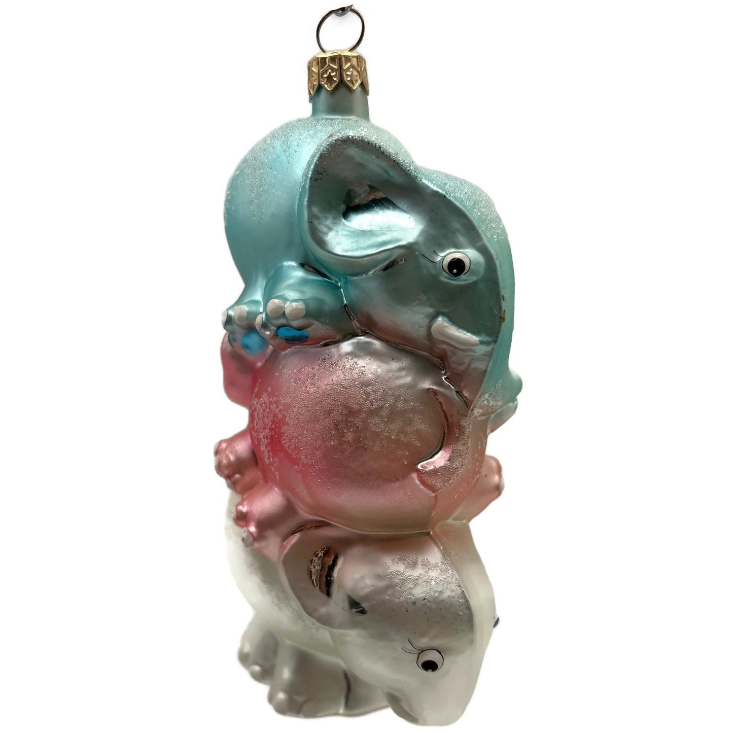 Christopher Radko Ton of Fun Elephants Stack Christmas Tree Ornament 98-180-0