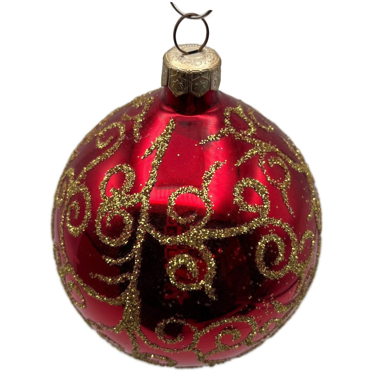 Christopher Radko Rhapsody Red Gold Drop Christmas Tree Ornament 96-260-0