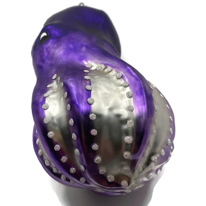 Patricia Breen Olivier Octopus Purple Pearl Accents Nautical Christmas Ornament