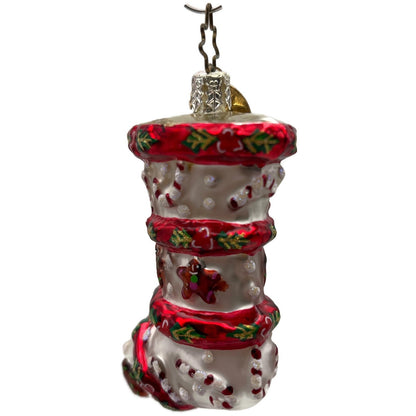 Christopher Radko Cookies 'N' Canes Stocking Christmas Tree Ornament 01-0015-0
