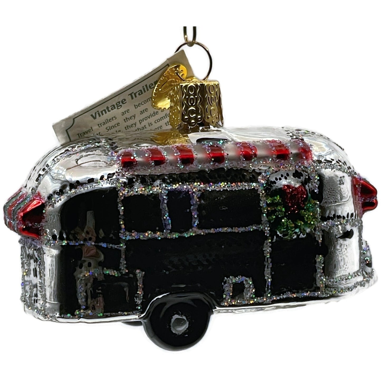 Vintage Camping Trailer Ornament Old World Christmas Holiday Tree OWC 46053