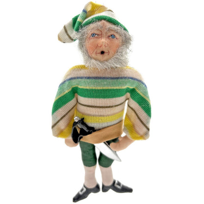 Gladys Boalt Smee The Pirate Peter Pan Stripe Fabric Signed Christmas Ornament