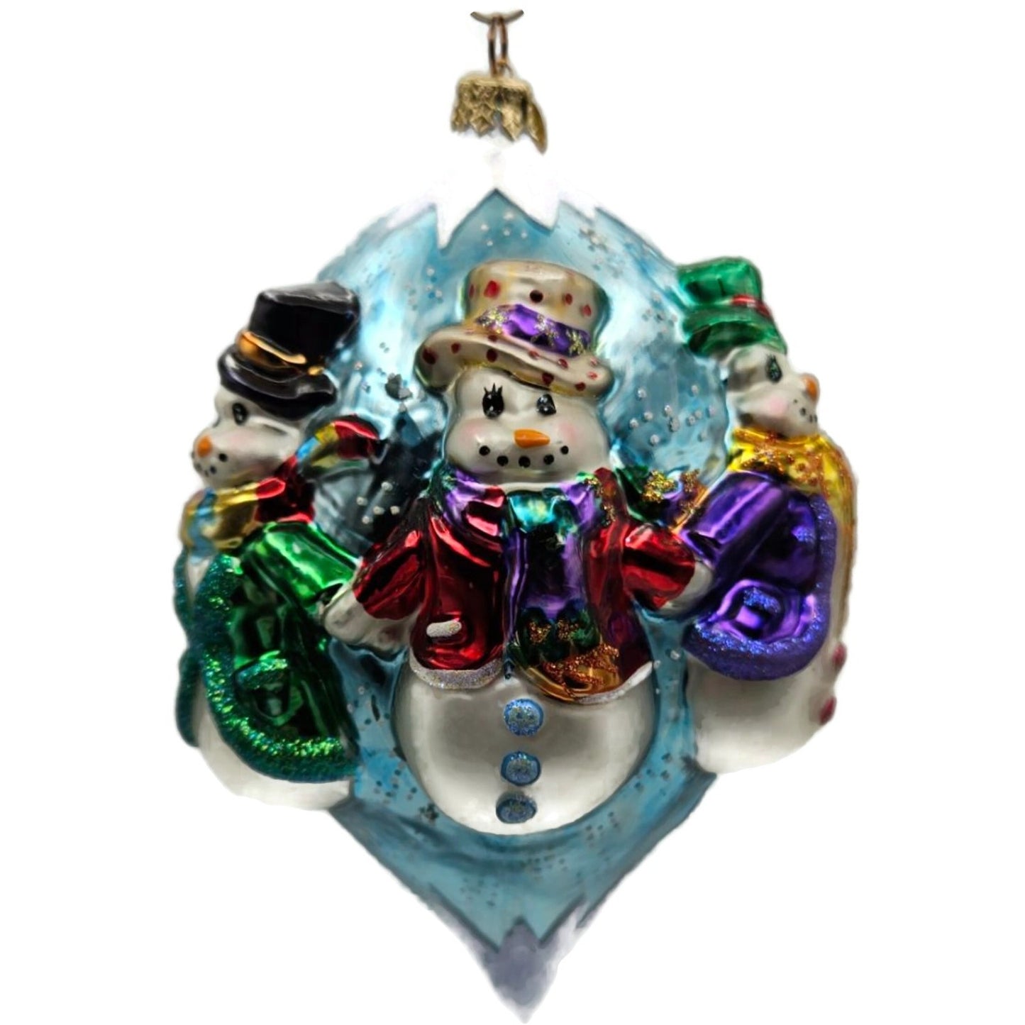 Christopher Radko Snowmen All Around Christmas Tree Ornament 01-0752-0