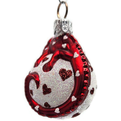 Patricia Breen Miniature Chameleon Surprise Hearts Valentines Christmas Ornament