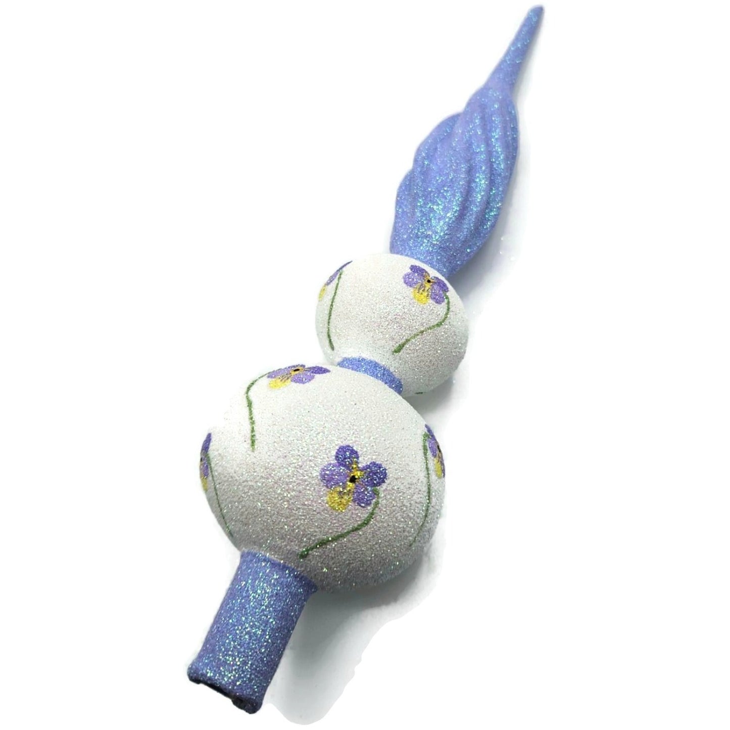 Patricia Breen Miniature Pansy Finial Purple Easter Spring Christmas Tree Topper