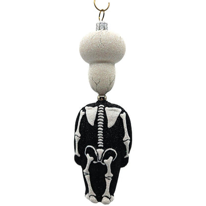 Patricia Breen Kinetic Skelton Black White Skeleton Halloween Christmas Ornament