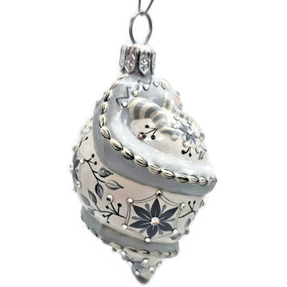 Patricia Breen Topping Chameleon Chinoiserie Graphite Spring Christmas Ornament