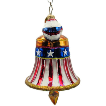 Christopher Radko Freedom Rings Patriotic Bell USA Christmas Ornament 01-0955-0