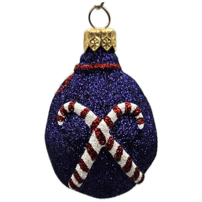 Patricia Breen Peppermint Sack Purple Candy Canes Christmas Tree Ornament Gump's