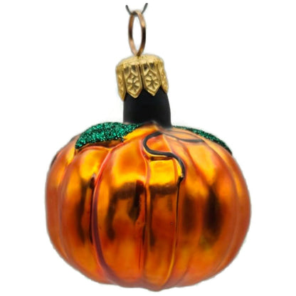 Patricia Breen Miniature Pumpkin Light Orange Glass Halloween Ornament 9800CATZ