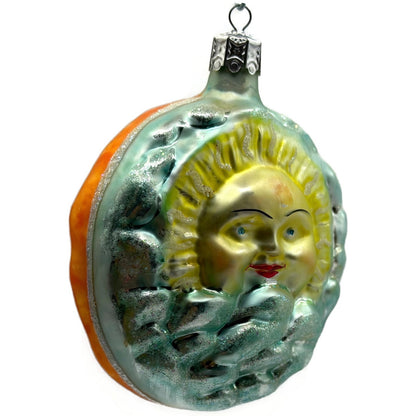 Christopher Radko Dawn & Dusk Double Sided Celestial Christmas Ornament 91-034-0